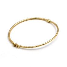 Real Gold Twisted Textured Bangle 3266 (SIZE 17) BA1490