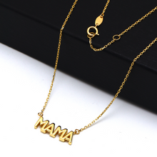 Real Gold 3D MAMA Adjustable Size Necklace 0112 (45 C.M) N1368