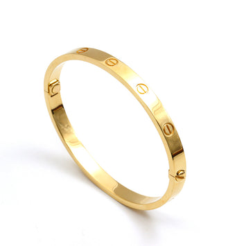 Real Gold Oval Love Bangle GZJCT BLZ0254/2 (Size 21.5) BA1587