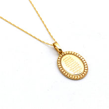 Real Gold Ayatul Kursi Framed Necklace 1248 CWP 2030