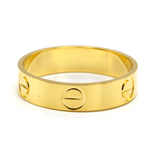 Real Gold Solid Plain Men Ring 4 MM (Size 11) - Model GZJCT0211 R2608