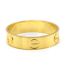 Real Gold Solid Plain Men Ring 4 MM (Size 11) - Model GZJCT0211 R2608