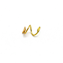 ثقب الأذن على شكل سهم حلزوني من الذهب الحقيقي H 
0407  E1819