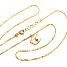 Real Gold Nurse Adjustable Size Necklace 7885 N1408