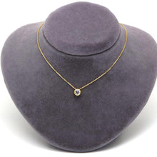 Real Gold Adjustable Necklace with Movable Round Stone - Model 0098 N1437