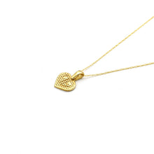 Real Gold Imposed Heart Necklace - Model 0032 CWP 1989