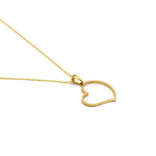 Real Gold Heart Design Necklace 0228 CWP 1943