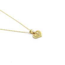 Real Gold Imposed Heart Necklace - Model 0032 CWP 1989