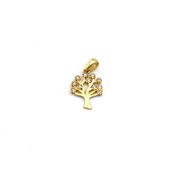 Real Gold Eleven Stone Tree Pendant - Model 0398 P 1998