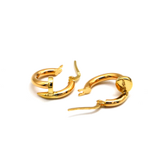 Real Gold GZCR Nail Earring Set - Style 0551-I, Design E1836