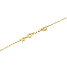 Real Gold GZDIOR Dangler Rosary Bracelet 0530-BL BR1616