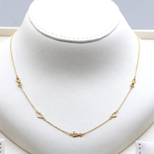 Real Gold Infinity Heart Love Necklace 1177 (40 C.M) N1530