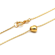 Real Gold 3D Moveable Heart Necklace 0669 (40 C.M) N1536
