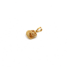 Real Gold 4 Ring Small Twisted Pendant 9809 P 1923