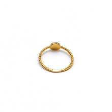 Real Gold Evil Eye Rope Twisted Ring 7060 (SIZE 6) R2447