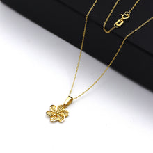 Real Gold Flower Necklace - Model 0376 CWP 1969