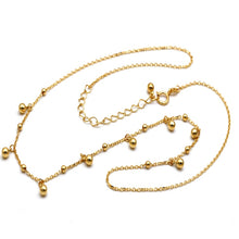 Real Gold 17 Dangler Balls Adjustable Size Necklace (40+5 = 45 C.M) 1246 N1544