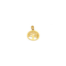 Real Gold Round Tree Pendant 0156 P 1935