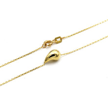 Real Gold Teardrop Necklace (40 cm) 0147-4 N1475