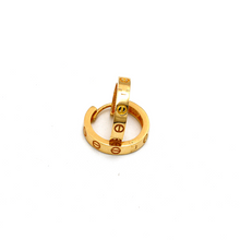 Real Gold Round GZCR Medium Huggie Earring Set 2011/LP E1847