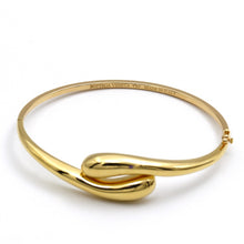 Real Gold Tear Drop Bangle 1244 - (SIZE 15) BA1514