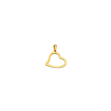 Real Gold Flat Heart Design Pendant 0224 P 1940