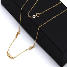 Real Gold Three Love Necklace 1178 (40 C.M) N1532