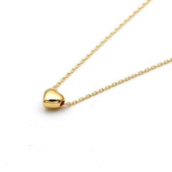 Real Gold 3D Moveable Heart Necklace 0669 (40 C.M) N1536