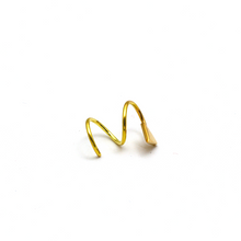 Real Gold Spiral Arrow Ear Piercing H 0407 E1819
