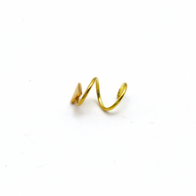 Real Gold Spiral Arrow Ear Piercing H 0407 E1819