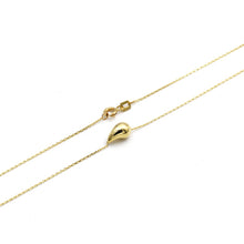 Real Gold Teardrop Necklace (40 cm) 0147-4 N1475