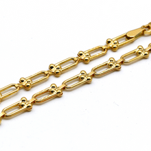 Real Gold GZTF Hardware Solid Chain Bracelet 4566 (17 C.M) BR1597