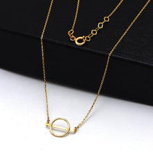 Real Gold Toggle Bar Adjustable Size Necklace - Model 0010 N1438