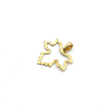 Real Gold Maple Leaf Design Pendant - Model 0074 P 1962