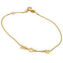 Real Gold GZDIOR Dangler Rosary Bracelet 0530-BL BR1616