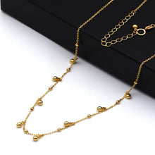 Real Gold 17 Dangler Balls Adjustable Size Necklace (40+5 = 45 C.M) 1246 N1544