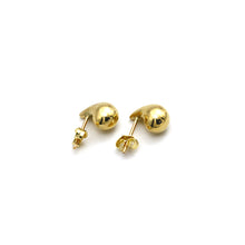 Real Gold Plain Teardrop Stud Earring Set - Model 6895-25 E1928