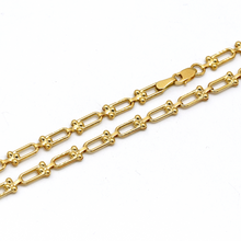 Real Gold GZTF Hardware Solid Chain Bracelet 4566 (18 C.M) BR1596