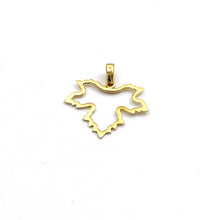 Real Gold Maple Leaf Design Pendant - Model 0074 P 1962