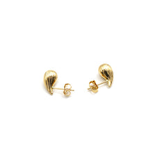 Real Gold Lined Teardrop Stud Earring Set 9138/5 E1902