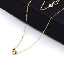 Real Gold 3D Moveable Heart Necklace 0669 (40 C.M) N1536