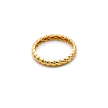 Real Gold Thick Rope Ring 0164 (Size 6) R2828