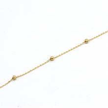 Real Gold 4 Textured Ball Adjustable Size Bracelet 6125 BR1630