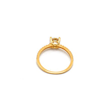 Real Gold Solitaire Stone Wedding & Engagement Ring 0364 (Size 6) R2487