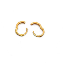 Real Gold 3 Stone Round Earring Set 0045 E1867