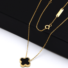 Real Gold Black Luxury Adjustable Size Necklace GZJVN0276-3 N1469