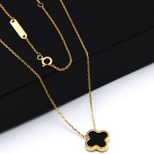 Real Gold Black Luxury Adjustable Size Necklace GZJVN0276-3 N1469