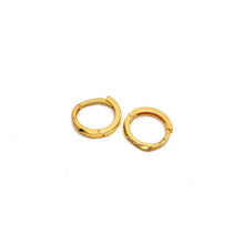 Real Gold 3 Stone Round Earring Set 0045 E1867