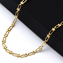 Real Gold GZTF Hardware Solid Textured Chain Necklace 4725 (45 C.M) CH1236
