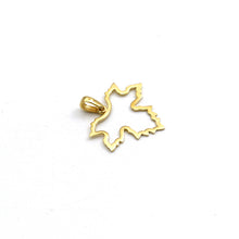 Real Gold Maple Leaf Design Pendant - Model 0074 P 1962